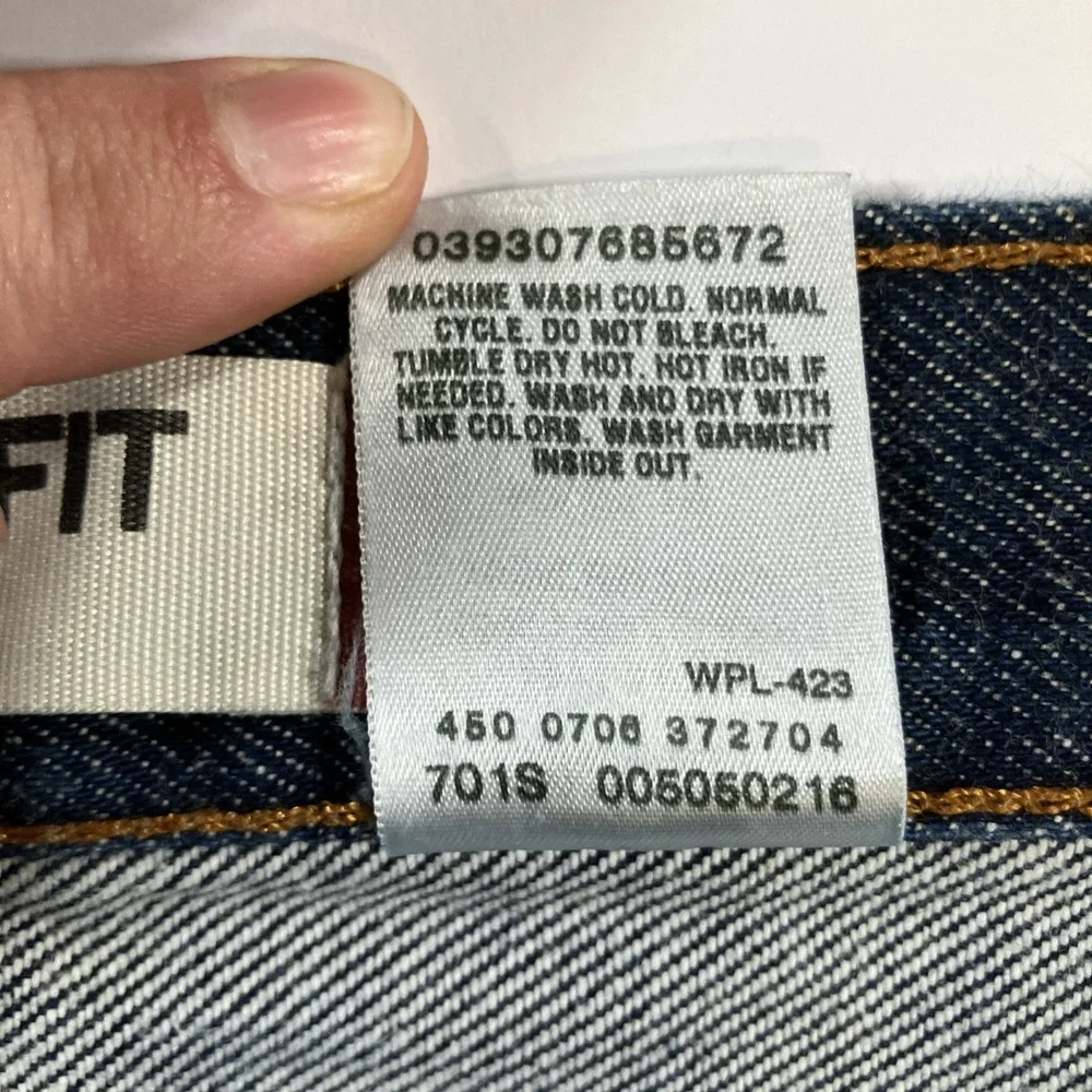 Vintage Levi's 505 Jeans Mens 36x36 Dark Wash Blue Regular Fit Denim Y2K